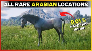 5 Extremely RARE Arabian Horse Locations amp Rankings  RDR2 [upl. by Liag]