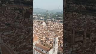 Vertical video Florence Italy Cathedral Santa Maria del Fiore Panoramic view of the city Sum [upl. by Ennaegroeg128]