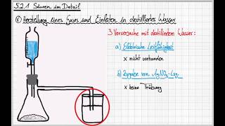 Säuren im Detail  Herstellung von Wasserstoffchlorid aus Schwefelsäure und Natriumchlorid [upl. by Guntar]