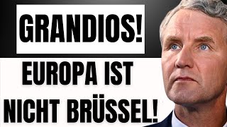 Höcke gibt ein vernichtendes Urteil zur EU in Rede ab [upl. by Eevets]