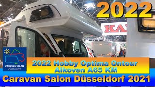 2022 Hobby Optima Ontour Alkoven A65 KM Walkaround Caravan Salon Düsseldorf 2021 [upl. by Adlihtam]