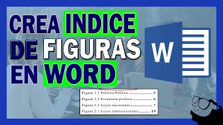 Como insertar índice de figuras en WORD  super fácil [upl. by Nilad862]