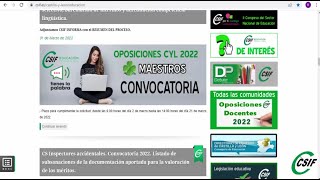 Tutorial para cumplimentar la solicitud de oposiciones Maestros 2022 en CyL [upl. by Akem818]