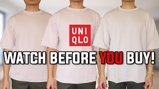 UNIQLO HAUL Mens AIRism Cotton Long Sleeve TShirt Review  Info amp Fit Guide [upl. by Ffej90]