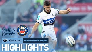 Sale v Bath  HIGHLIGHTS  Thrilling Comeback  Gallagher Premiership 202122 [upl. by Ahtebat289]