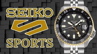 Seiko 5 Sport GMT Black amp Gold SSK021 [upl. by Rehsa]