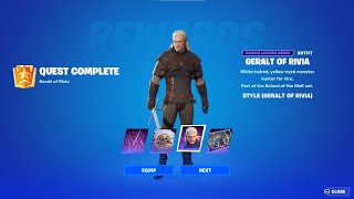 All Geralt Of Rivia Quests in Fortnite  How To Get Geralt Of Rivia Skin in fortnite [upl. by Norda170]