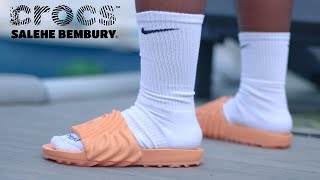 SALEHE BEMBURY x CROCS POLLEX SLIDE quotCITRUS MILKquot  REVIEW ONFOOT amp SIZING [upl. by Truelove]