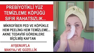 Hem peeling hem temizleme Probiyotikli temizleme köpüğü ve pedi OZONLABS [upl. by Tessy]