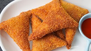 NEW SNACKS RECIPE  QUICK SNACKS RECIPE  INSTANT SNACKS RECIPE  BREAD SAMOSA Shorts [upl. by Motteo]