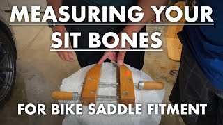 Measuring your sit bone spacing for bike saddle fitment [upl. by Aniwde]