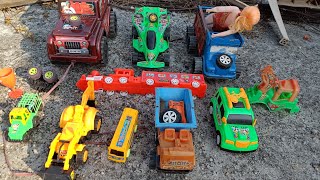 Khilona Wala Cartoon  Kavyansh And Chirag khilona wala Toy Tractor Petrol Tank Jcb Video [upl. by Pack]