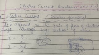 Electric current Resistance and EMF  class 12  explanation [upl. by Bryana]