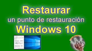 Restaurar Windows 10 en un punto anterior [upl. by Merideth]