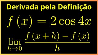 Derivada por definição de limites  fx2cos4x [upl. by Smiley]