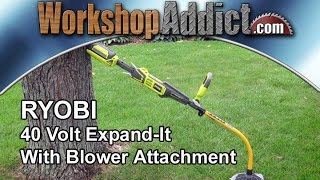 Ryobi 40 Volt ExpandIt with Blower Attachment [upl. by Yttiy]