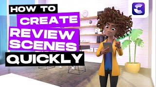 How to Create REVIEW Scenes QUICKLY createstudio [upl. by Ynagoham]