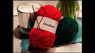 Borde stricken🍃 Blätter  Kranz [upl. by Orapma891]