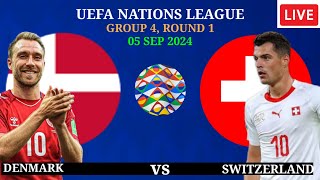 🔴 Denmark vs Switzerland  UEFA NATIONS LEAGUE 2024  PreviewLineupHead to Head [upl. by Gettings764]