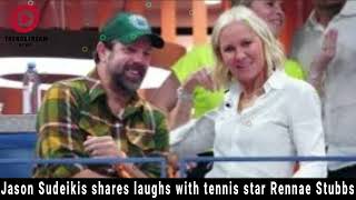 Jason Sudeikis and Rennae Stubbs Share Laughter and Tennis Excitement at US Open [upl. by Chandless559]