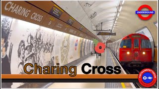 Bakerloo and Northern Line Trains at Charing Cross Underground Station  04122023 [upl. by Fawcette]