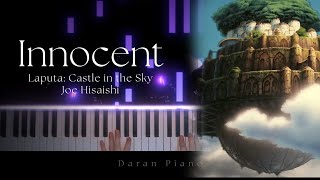 Jeo Hisaishi  Innocent Laputa  Castle in the Sky  Pianocover  Synthesia [upl. by Aneral]