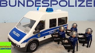 Playmobil Bundespolizei Mannschaftswagen 9397 auspacken seratus1 unboxing [upl. by Roxane469]