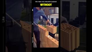 house built without cement brick shorts viralvideo [upl. by Ditzel478]