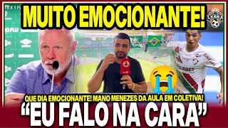 😭ME EMOCIONEI COM VOCÊS E O FLU MANO DEU AULA EM COLETIVA E MANDOU A REAL REAÇÃO HISTÓRICA [upl. by Attenborough]