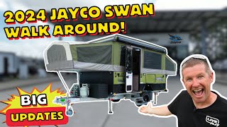 The NEW 2024 Jayco Swan Outback  our full Walk Around tour of the new Outback Camper trailer range [upl. by Keegan]