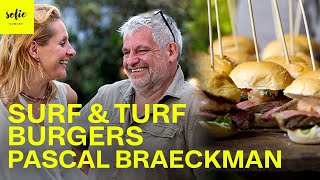 De beste surf en turf brioche burgers met geitenkaas koriander boter  Pascal Braeckman [upl. by Landing]