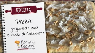 Pizza gorgonzola noci e lardo di Colonnata con biga [upl. by Kippy]