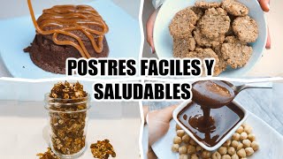 POSTRES RAPIDOS SALUDABLES Y DELICIOSOS [upl. by Dawes416]