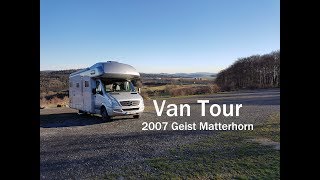 Van Tour  Mercedes Sprinter 518 Geist Matterhorn Class B Motorhome [upl. by Krishna]