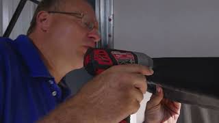 How to Install SnirtStopper BottomSealer on an Overhead Door [upl. by Ahsieyn]