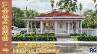 3  Bedroom Bungalow House design [upl. by Eiramlehcar331]