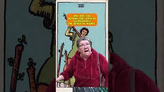 “Why are you mowing the lawn so aggressively” The Seven of Wands tarot memes shorts [upl. by Siddra]