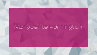 Marguerite Harrington  appearance [upl. by Koeninger]