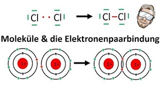 Elektronenpaarbindung bei Molekülen  Atombindung  Chemie Endlich Verstehen [upl. by Adnertal487]