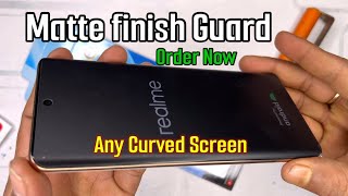 Matte Finish Screen Guard for Any Curved Display  How to install 🔥 [upl. by Llenet236]