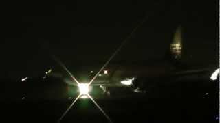 A320 nesma airlines landing atterrissage de nuit by night Nantes Airport [upl. by Gerrard]