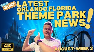 Orlando Florida Theme Park amp Entertainment News August 2024 [upl. by Duthie]