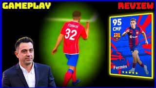 Review FERMIN LOPEZ🔥Best CMF In eFootball 2024 Mobile🥵 Sign Him✅ barcelona [upl. by Akeyla890]