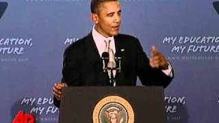 Obama Tells Students to Work Hard Dream Big [upl. by Buseck342]