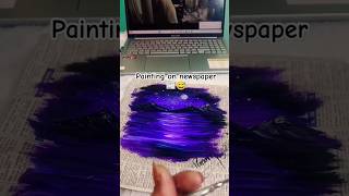 Painting on newspaper 🤣😅 art painting drawing funny trending viralvideolove lofishorts [upl. by Ettenyl]