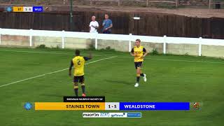 Staines Town v Wealdstone  24th July 2018 highlights [upl. by Risser772]