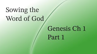 Genesis Chapter 1 Part 1 In the Beginning [upl. by Ayotel636]