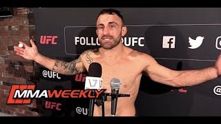 Alexander Volkanovski Calls Out Chad Mendes UFC Fight Night 133 [upl. by Marucci609]