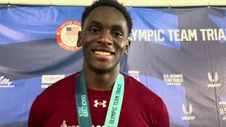 Farleigh Dickinsons Salif Mane Wins Olympic Trials Triple Jump [upl. by Aenej]