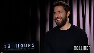 John Krasinski on 13 Hours Working with Michael Bay and Dunkin Donuts [upl. by Aihsikal]